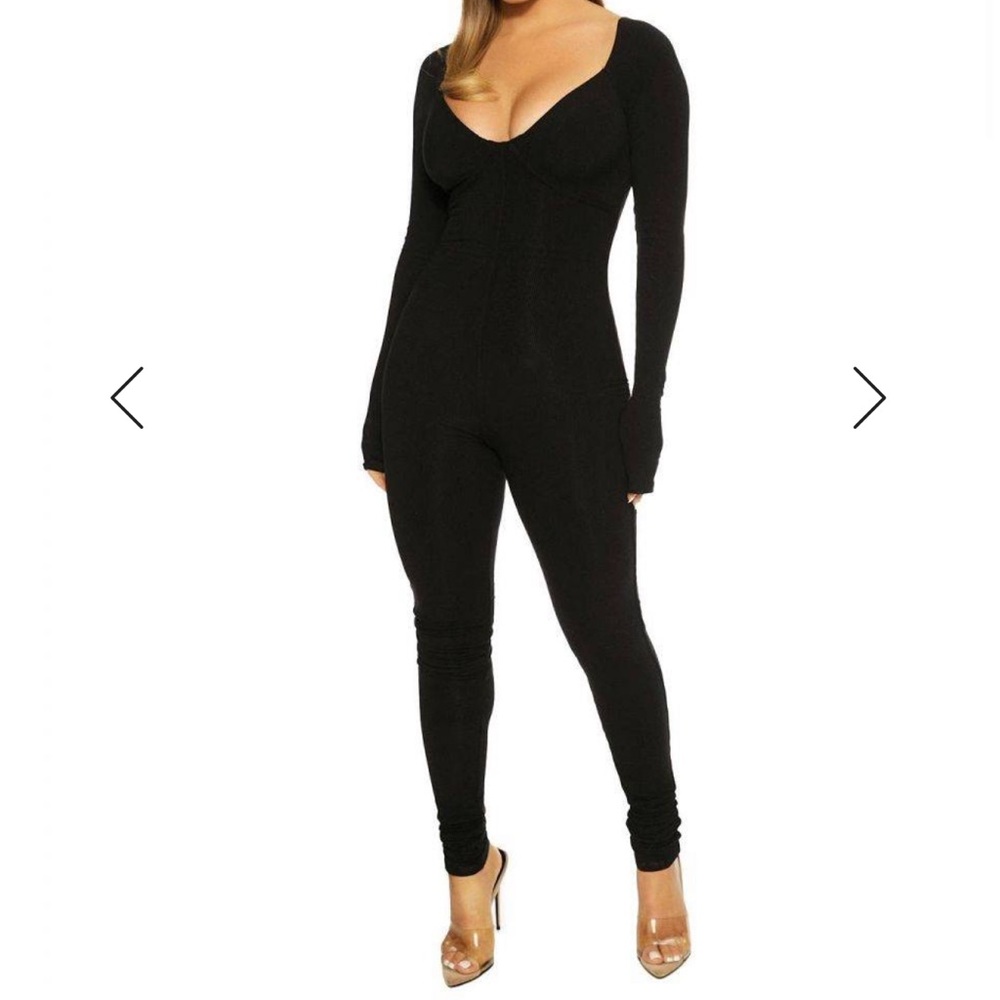 Naked Wardrobe Snatched Bustier Jumpsuit
